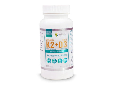 Vitamine K2MK7 + D3 2000iu 120 comprimés WISH