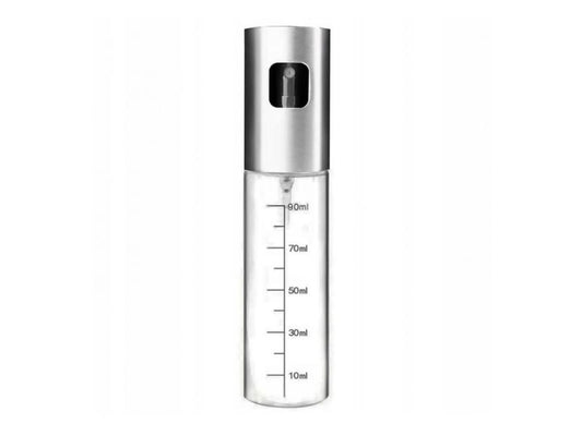 VIVIO Essigspray 100ml, sprayflasche mit klarer Flüssigkeit, ideal zum Kochen und für Salate, auf weißem Hintergrund.