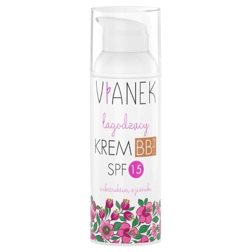 Hautberuhigende Tages-BB-Creme von VIANEK mit SPF15, 50ml, cremige Textur für einen natürlichen Teint.
