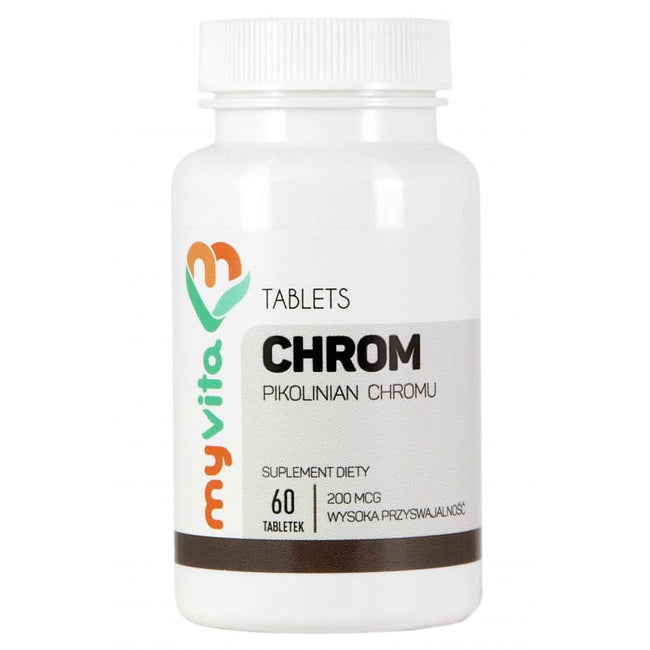 Chrom-Chrom-Picolinat-Chrom 200 mcg 60 Tabletten - MYVITA Hover Image