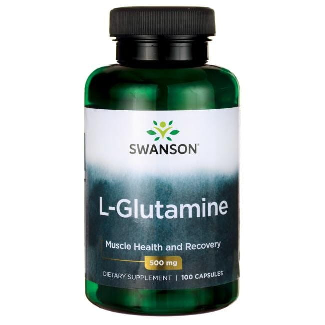 L - Glutamine 500 mg 100 Capsules. SCHWANSON