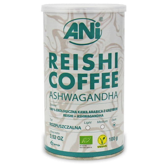 Instantkaffee Arabica mit Reishi-Pilz und Ashwagandha BIO 100 g - ANI - Biogo.de