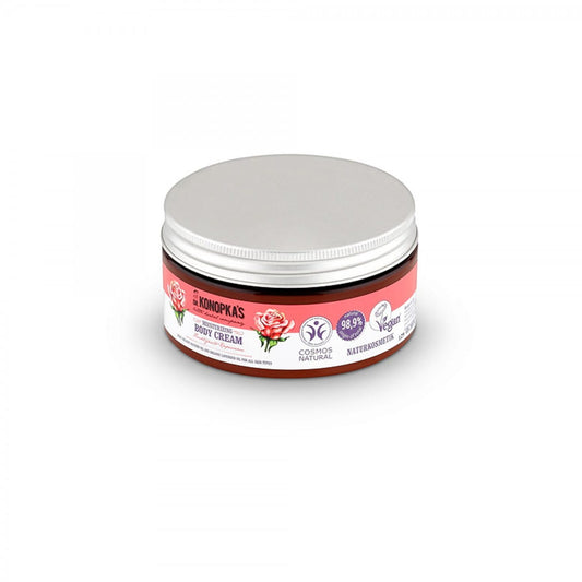 Feuchtigkeitsspendende EUROBIO LAB Körpercreme in 300 ml, für alle Hauttypen, cremige Textur, gepflegte Haut.
