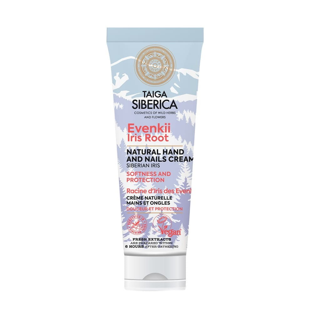 Handschutzcreme mit Iriswurzel von EUROBIO LAB, pflegt Hände und Nägel, 75 ml, cremige Textur, natürliche Inhaltsstoffe