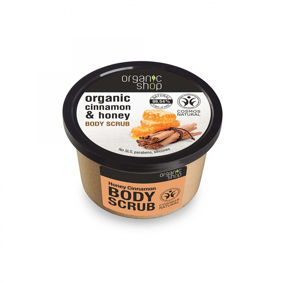 Beruhigendes Körperpeeling mit Honig und Zimt 250 ml - Biogo.de