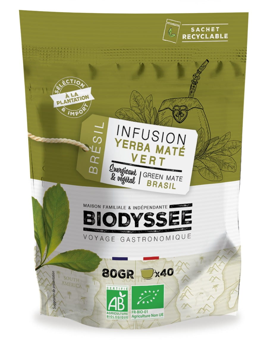 Yerba Mate grüner Tee 80g ECO BIODYSSEE