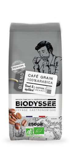 Café 100% Arábica en grano 250g ECO BIODYSSEE