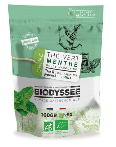 Thé vert à la menthe du maroc 100g EKO BIODYSSEE