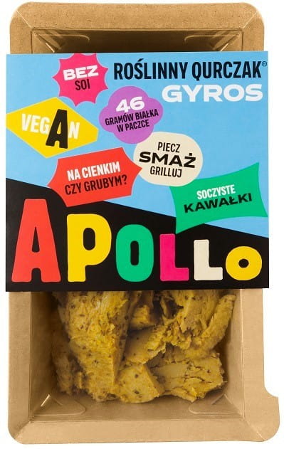Hähnchen-Gemüse-Gyros von QURCZAK, 180 g, saftiges Gericht mit zartem Hühnchen und frischem Gemüse, auf einem Teller präsentiert