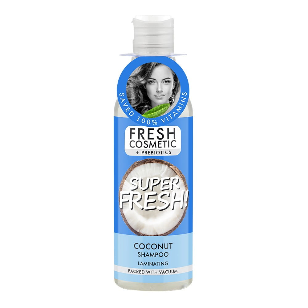 245 ml kokosový laminovací šampón na vlasy