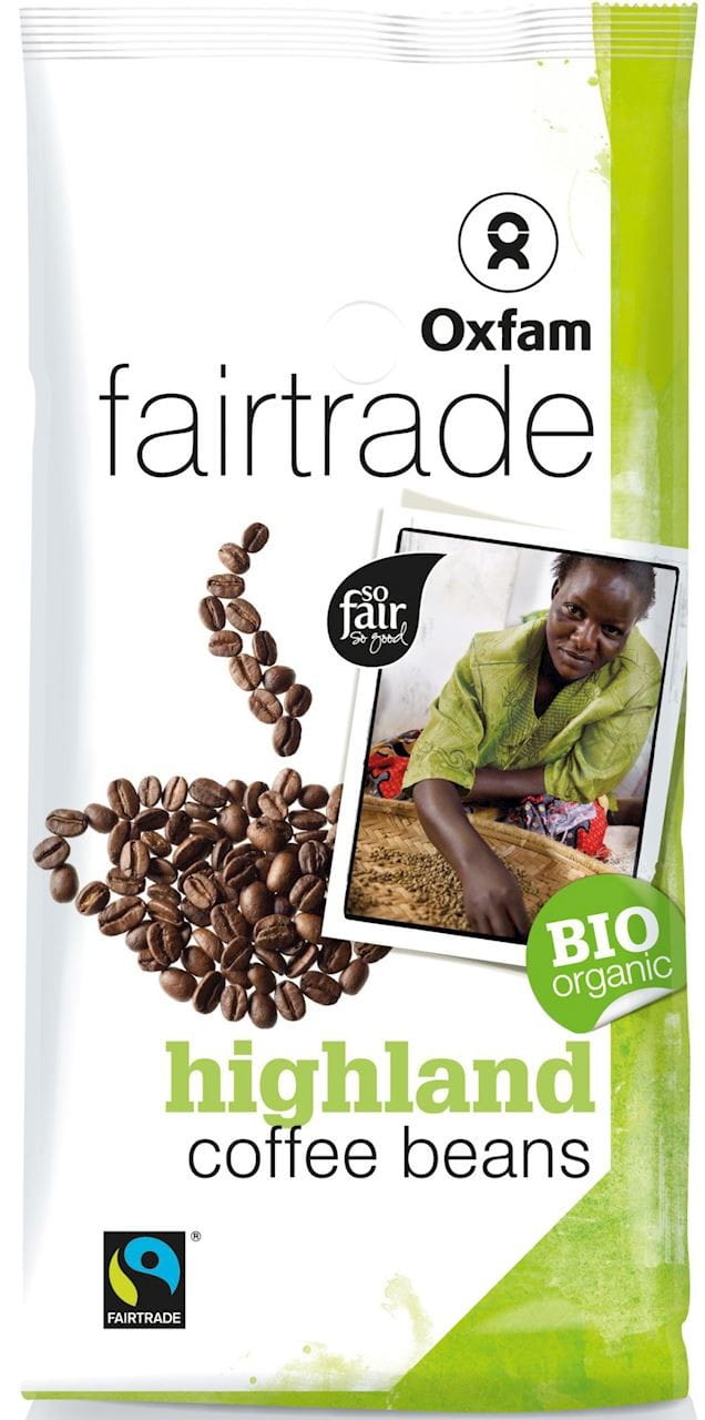 Café Highland Arabica en Grains Commerce Équitable BIO 250 g - OXFAM