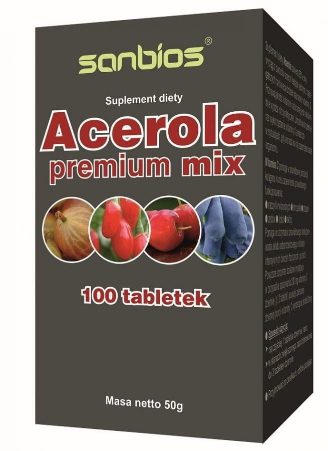 Acerola Premium Mix 100 tablets SANBIOS