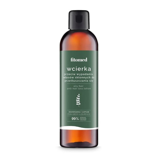 Haarwasser gegen Haarausfall bei Neigung zu fettigem Haar 200g FITOMED - Biogo.de