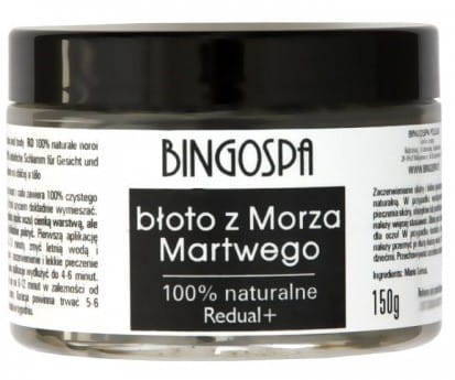 Totes Meer Schlamm von BingoSpa in 150 g, cremige Textur und natürliche Inhaltsstoffe für Hautpflege.