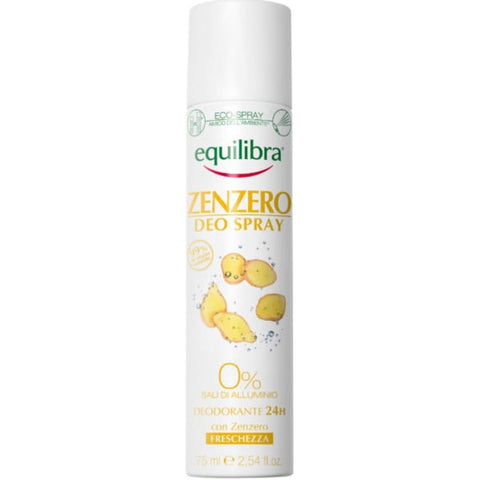 Spray déodorant gingembre 75 ml EQUILIBRA