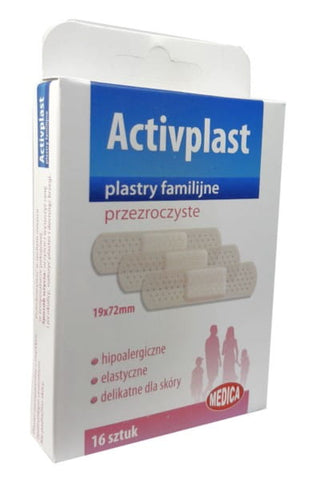 Transparent family plasters 16 pcs. - ACTIVPLAST