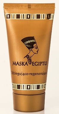 Ägyptische regenerierende Maske von KORANA, 50 ml, mit traditionellen Inhaltsstoffen für gepflegte Haut, auf einer weißen Oberfläche.