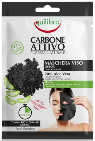 Face mask with activated carbon 1 piece EQUILIBRA
