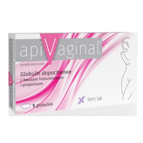 Apivaginal globules 5 g hyaluronic acid and propolis