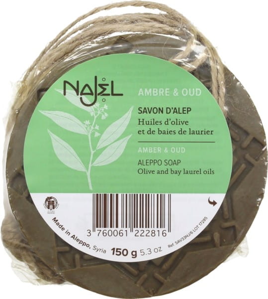 Jabón de Alepo oriental con percha 150g NAJEL