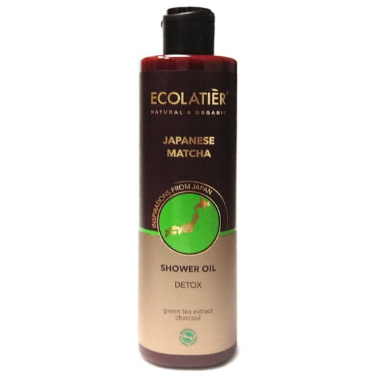 ECOLATIER Detox-Duschöl in 250 ml Flasche, flüssiges Duschöl mit natürlichen Inhaltsstoffen, für eine angenehme Reinigung.