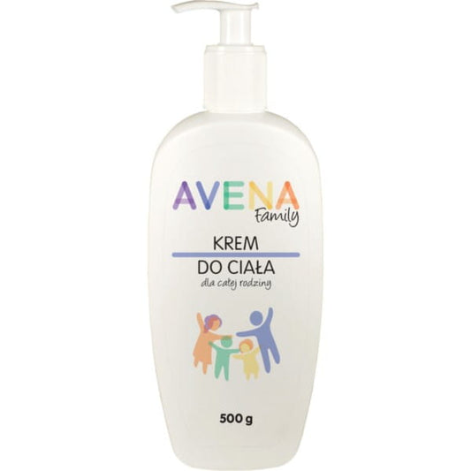 Familie Body Cream von AVENA, 500 g, pflegende Feuchtigkeitscreme für die ganze Familie, cremige Textur in der Dose