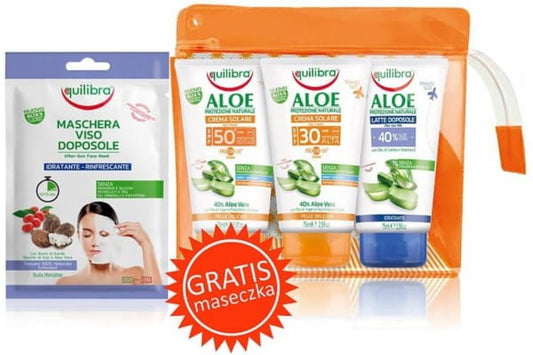 EQUILIBRA Reise-Sonnenbad-Set mit Sonnencreme, After-Sun Lotion und Reisegröße, ideal für den Sommerurlaub