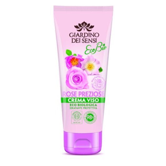 Edelrosen-Gesichtscreme von GIARDINO DEI SENSI, 75 ml, mit natürlicher Rosenextrakt-Formel für die Gesichtspflege.