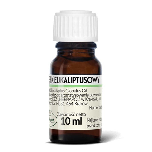 Eukalyptusöl in 10 ml Flasche von HERBAPOL KRAKÓW, naturreines ätherisches Eukalyptusöl für Aromatherapie