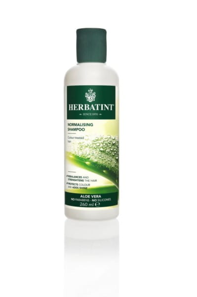 Aloe Vera Shampoo von HERBATINT in 260ml Flasche, normalisierende Pflege für das Haar, sichtbare Shampoo-Details