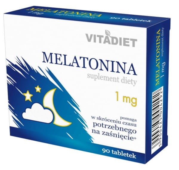 Melatonin 1mg 90 tab VITADIET erholsamen Schlaf - Biogo.de Hover Image
