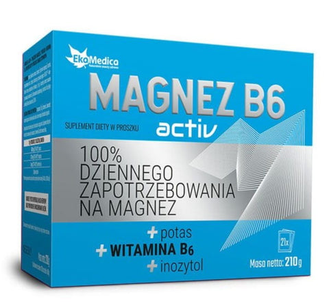 Magnésium B6 activ 21x10g sachets EKAMEDICA