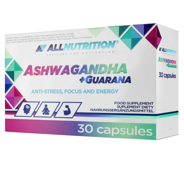 Ashwagandha + Gurana 30 Kapseln ALLNUTRITION - Biogo.de 主图