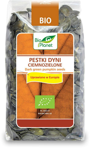 Kürbiskerne dunkelgrün (in Europa angebaut) BIO 350 g - BIO PLANET