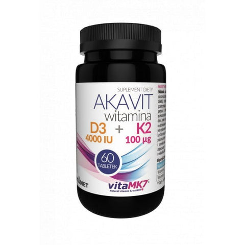 Akavit Vitamina D3 4000 K2 100 60 Tab. VITADIET