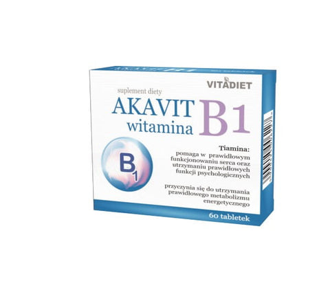 Akavit Vitamina B1 60 Tab. VITADIET sistema nervoso