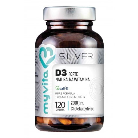 Vitamine D3 2000 ui 120 gélules MYVITA SILVER résistance