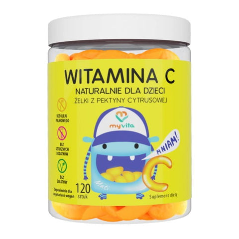 Chicles naturales vitamina C 120 piezas MYVITA