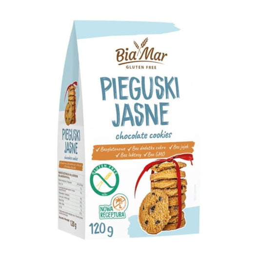 Leichte Piegus-Kekse von LOOK FOOD, 120 g, mit knuspriger Textur und goldener Oberfläche, frisch und lecker.