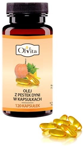 Pumpkin seed oil 120 capsules OLVITA