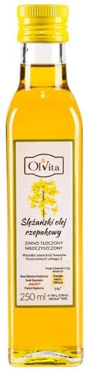 Kaltgepresstes Rapsöl 250ml OLVITA - Biogo.de