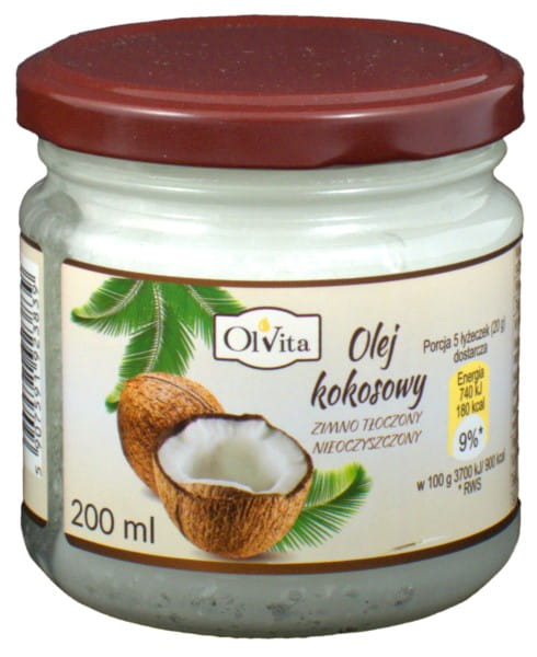 Kaltgepresstes Kokosöl 200ml OLVITA - Biogo.de Hover Image