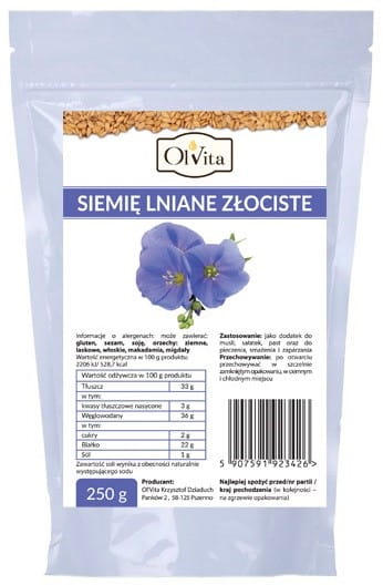 Graines de lin dorées 250g OLVITA