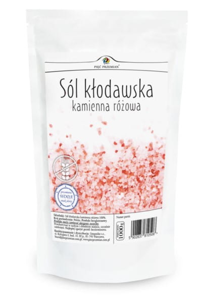 Rosa Steinsalz von PIĘĆ PRZEMIAN, 1kg, Kłodawa Salz, natürliche Kristalle, ideal zum Kochen und Würzen