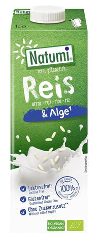 Rice drink with seaweed with no added sugar, gluten-free BIO 1000 ml - NATUMI