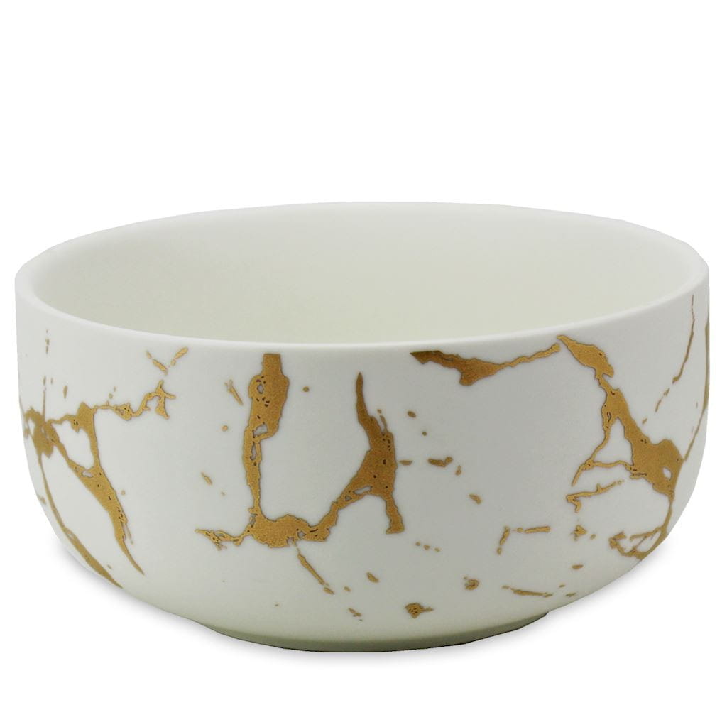 White and gold matcha teacup 320 ml - MATCHA MAGIC