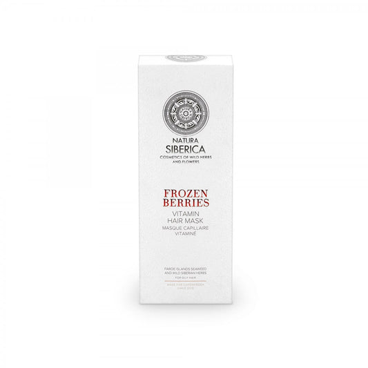 Natürliche Haarmaske für fettiges Haar mit gefrorenen Beeren, 200 ml von NATURA SIBERICA, zeigt die Verpackung.