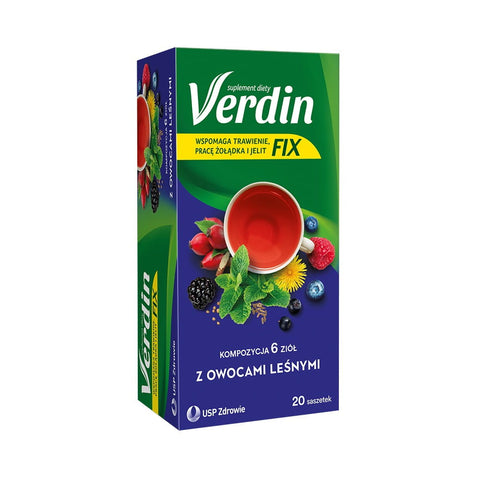 Herbs with wild berries 20 bags - VERDIN FIX