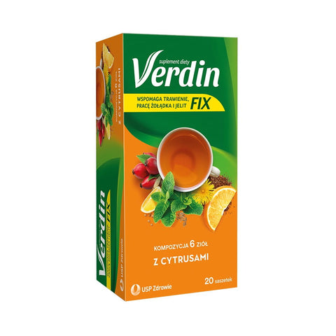 Herbs with citrus 20 bags - VERDIN FIX