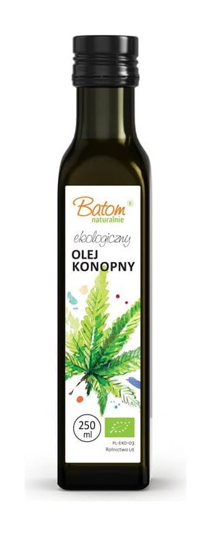 Cold-pressed hemp oil BIO 250 ml - BATOM